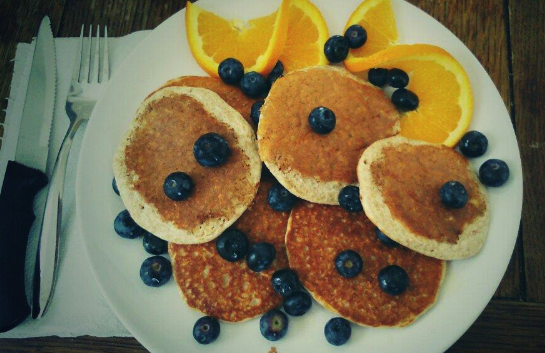 American Style Banana Protein Pancakes