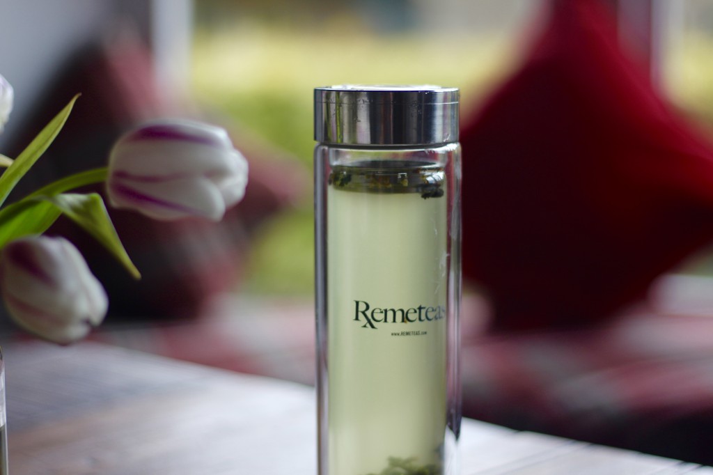 Fresh Tea in Glass Jar