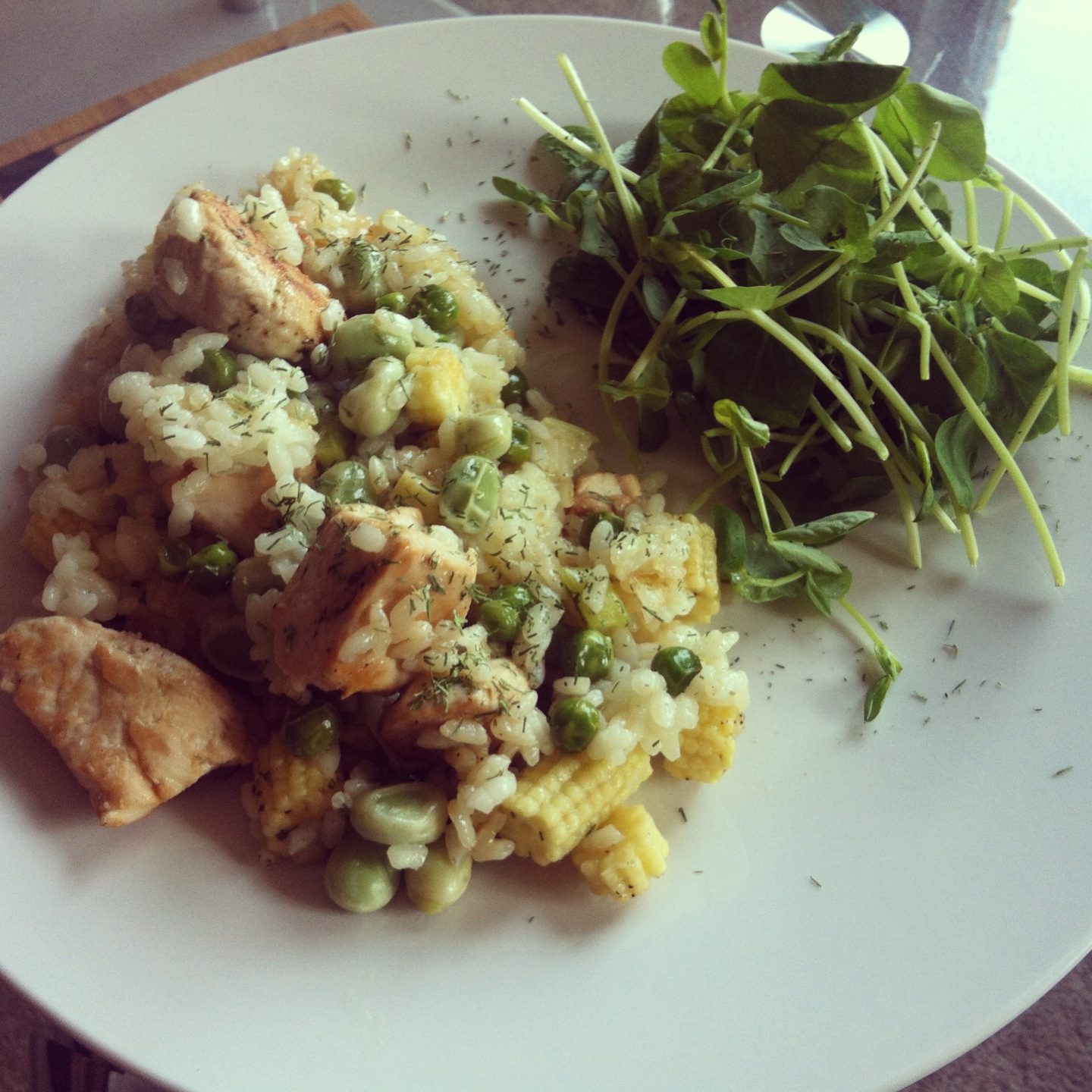 Healthy Lemon Chicken Risotto