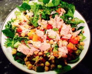 Salmon Chickpea Salad