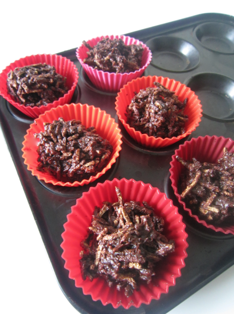 Healthy Chocolate All Bran Crispy Cakes