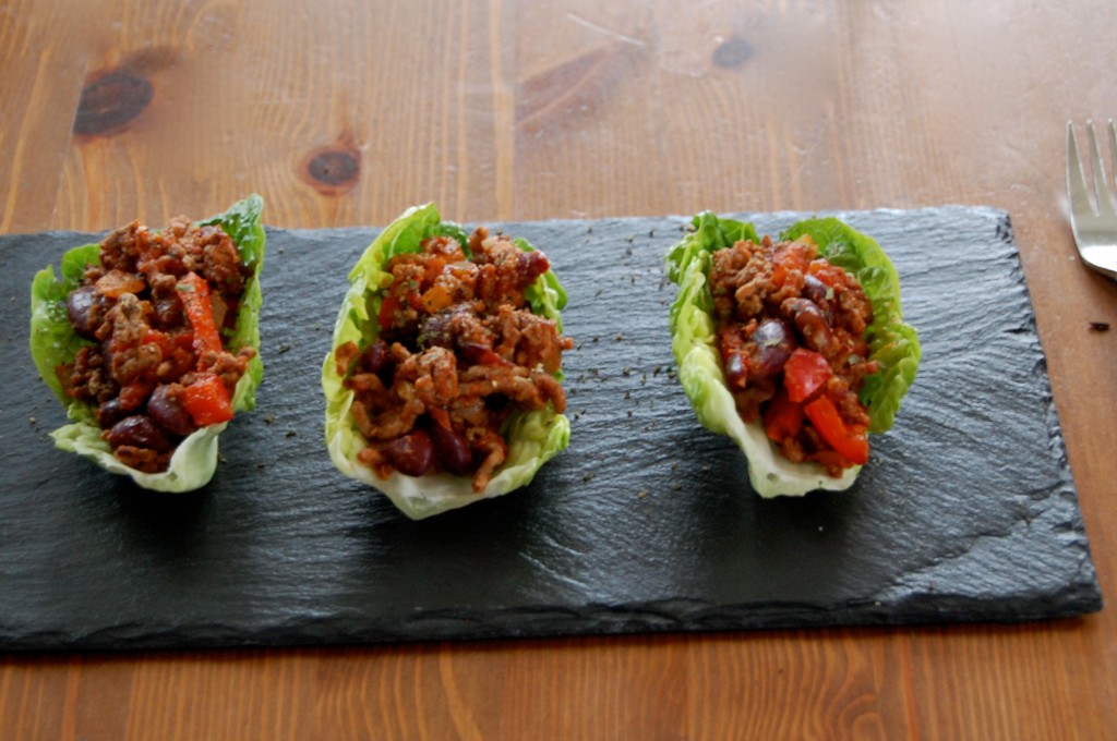 Mince with Lettuce Tacos