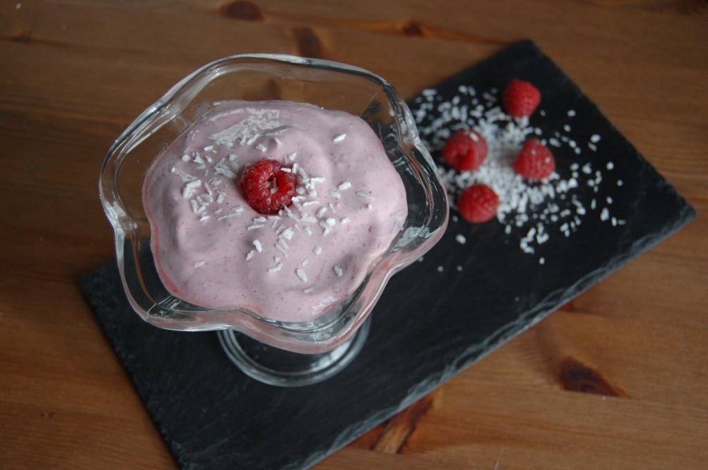 Banana Ice-Cream with Strawberry Whey