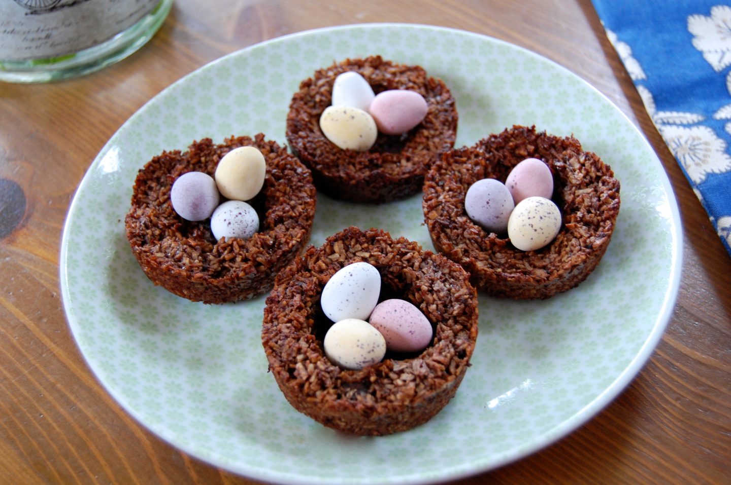 Healthy Easter Macaroon Nests with Mini Eggs!