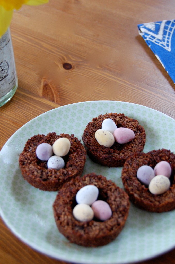 Easter Chocolate Macaroon Nests