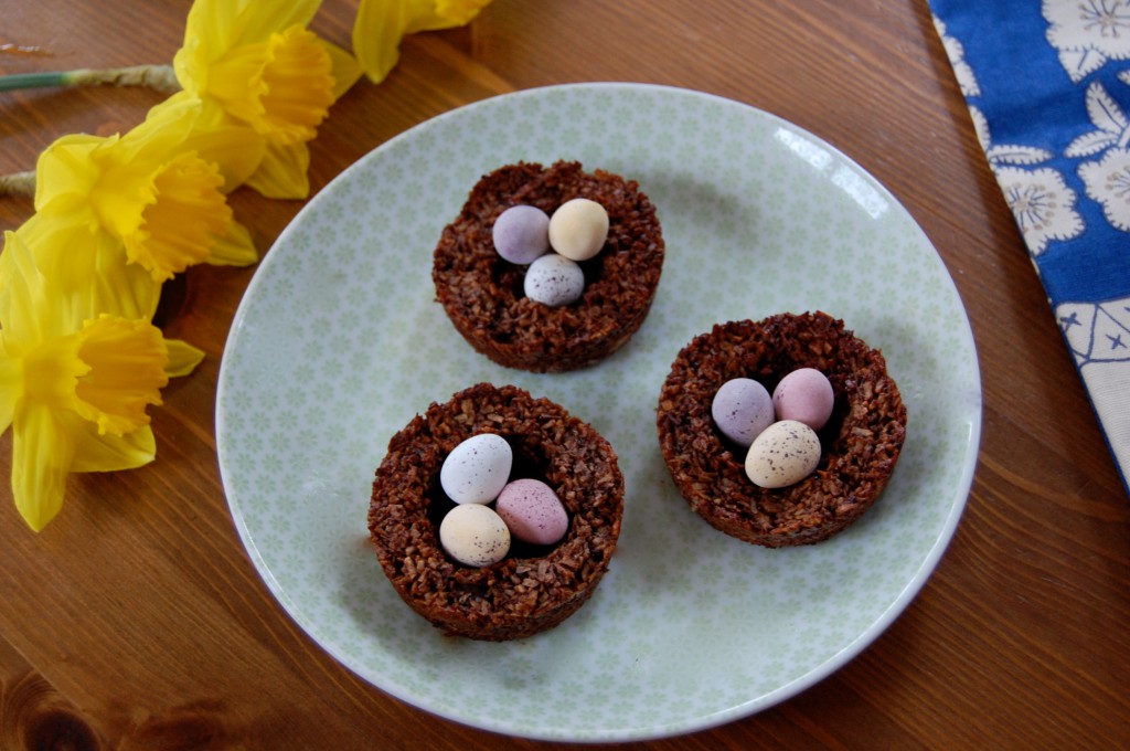 Easter Chocolate Macaroon Nests