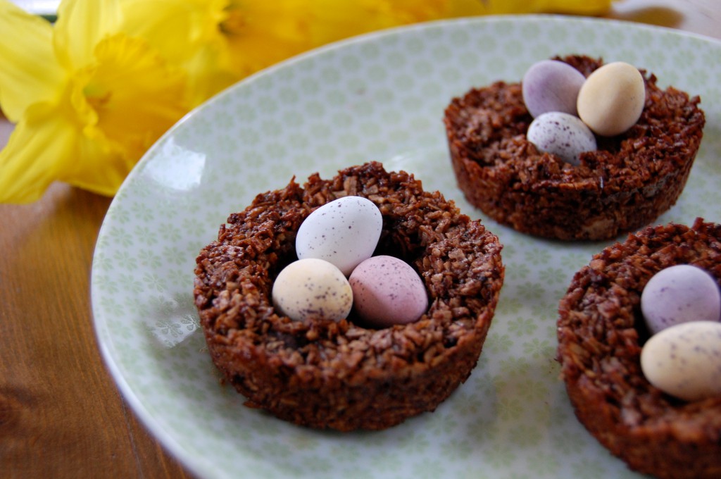 Easter Chocolate Macaroon Nests