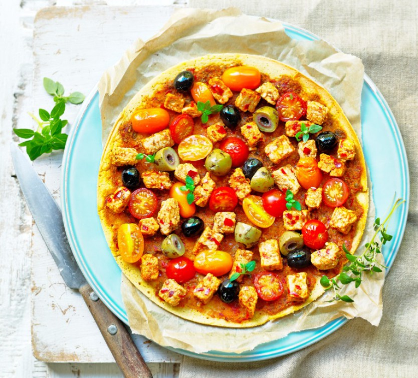 Quorn Vegan Mediterranean Socca Pizza